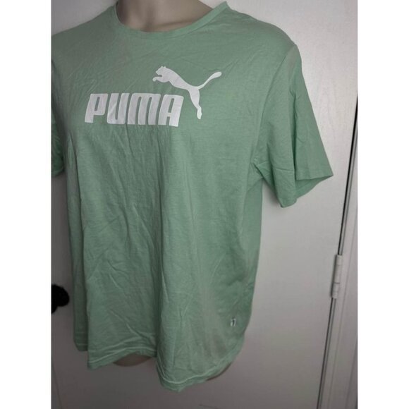 Puma Mint Green Graphic T-shirt Size Large #0626 - Picture 3 of 6